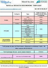 Les tarifs