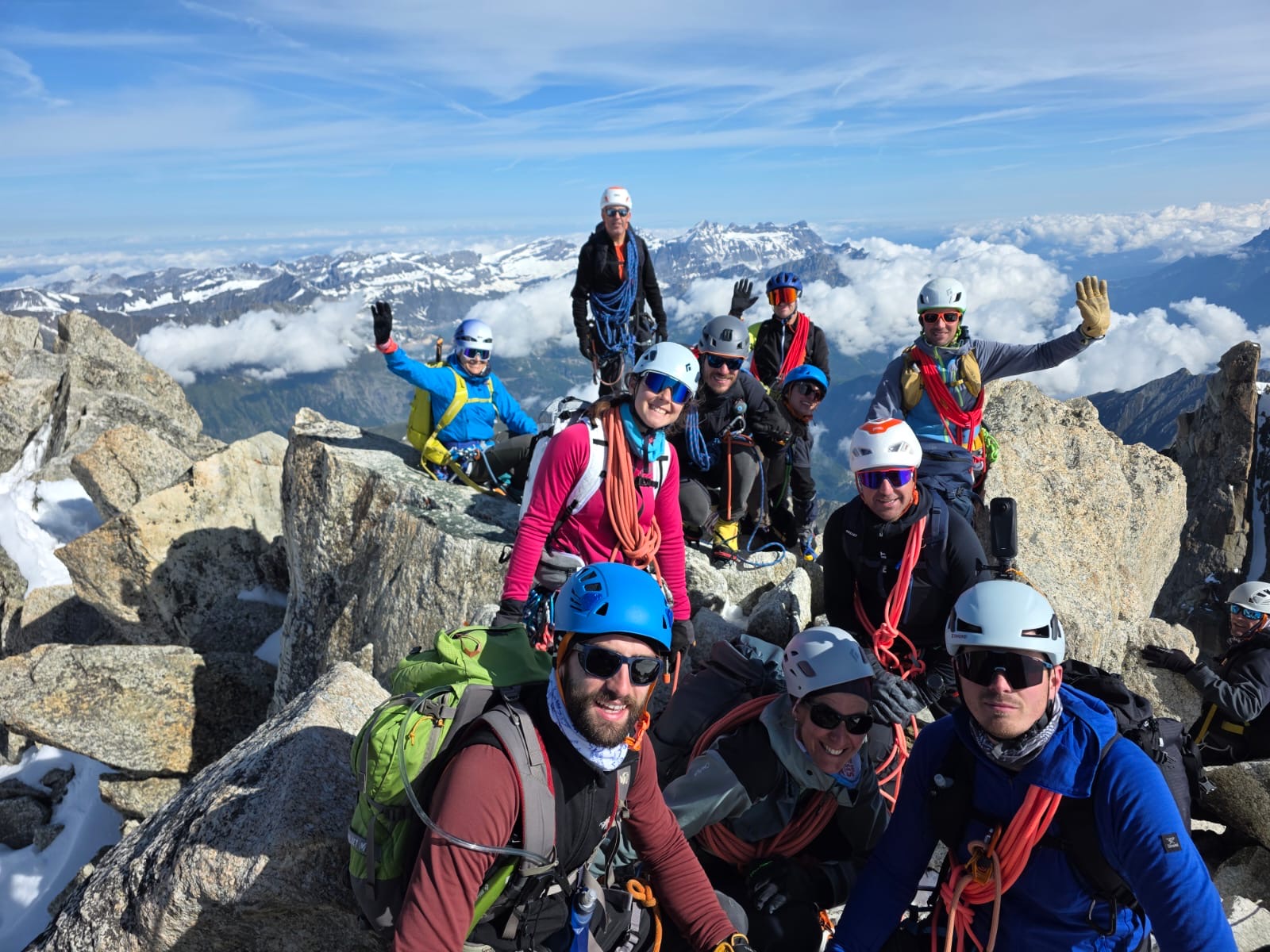 Il était une fois un we école de glace entre Albert 1er et L’aiguille du Tour…